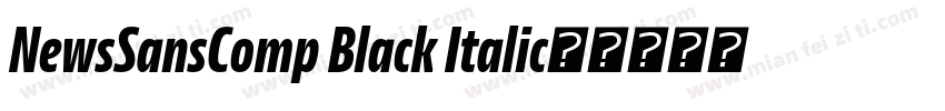 NewsSansComp Black Italic字体转换